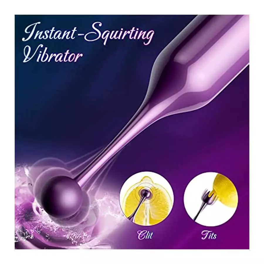 Clitoral Vibrator Sex Stimulator Toy for Women Pleasure, Precision Targeted Nipple Clip Mini Anal Clit Bullet Vibrator with 10 P