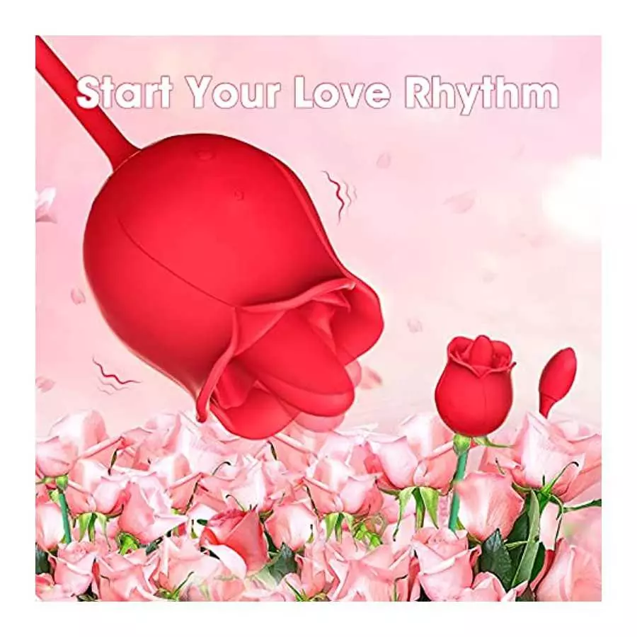 Rose Sex Toy Vibrator for Woman - Vibrators Adult Sex Toys for Women Tongue Licking G Spot Vibrator, Dildo Vibrator Stimulator 2