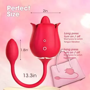 Rose Sex Toy Vibrator for Woman - Vibrators Adult Sex Toys for Women Tongue Licking G Spot Vibrator, Dildo Vibrator Stimulator 2 Rose Sex Toy Vibrator for Woman - Vibrators Adult Sex Toys for Women Tongue Licking G Spot Vibrator, Dildo Vibrator Stimulator 2