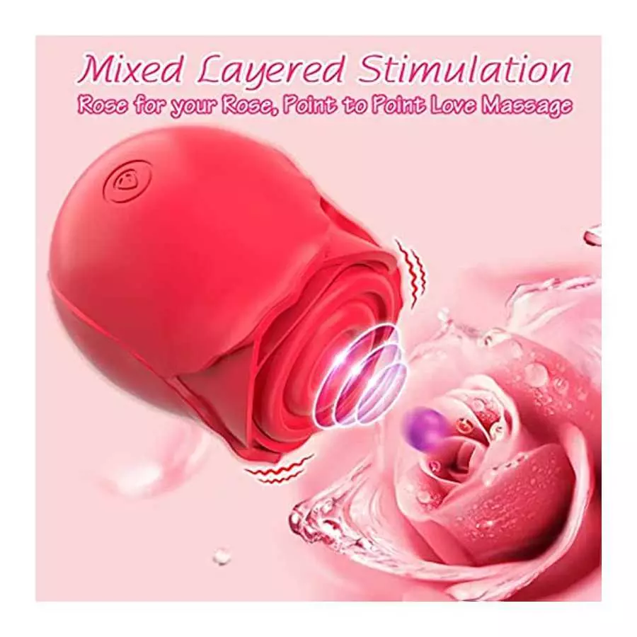 2023 Newly Rose Sex Toy Vibrator Stimulator for Women, MYCREATMO Pulsating Rose Adult Women Couples Sex Toys Vibrators with 7 Mo