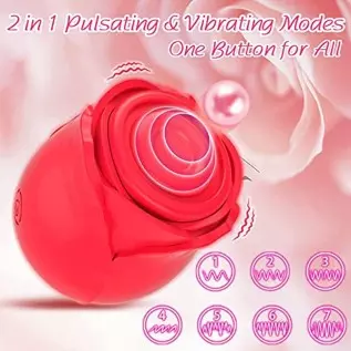 2023 Newly Rose Sex Toy Vibrator Stimulator for Women, MYCREATMO Pulsating Rose Adult Women Couples Sex Toys Vibrators with 7 Mo 2023 Newly Rose Sex Toy Vibrator Stimulator for Women, MYCREATMO Pulsating Rose Adult Women Couples Sex Toys Vibrators with 7 Mo