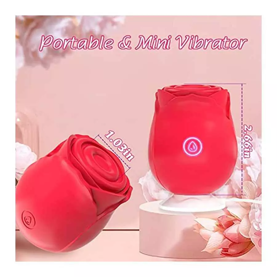2023 Newly Rose Sex Toy Vibrator Stimulator for Women, MYCREATMO Pulsating Rose Adult Women Couples Sex Toys Vibrators with 7 Mo