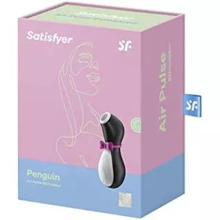 Satisfyer Penguin Air-Pulse Clitoris Stimulator - Non-Contact Clitoral Sucking Pressure-Wave Technology, Waterproof, Rechargeabl Satisfyer Penguin Air-Pulse Clitoris Stimulator - Non-Contact Clitoral Sucking Pressure-Wave Technology, Waterproof, Rechargeabl