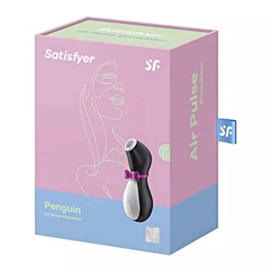 Satisfyer Penguin Air-Pulse Clitoris Stimulator - Non-Contact Clitoral Sucking Pressure-Wave Technology, Waterproof, Rechargeabl