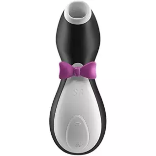 Satisfyer Penguin Air-Pulse Clitoris Stimulator - Non-Contact Clitoral Sucking Pressure-Wave Technology, Waterproof, Rechargeabl Satisfyer Penguin Air-Pulse Clitoris Stimulator - Non-Contact Clitoral Sucking Pressure-Wave Technology, Waterproof, Rechargeabl