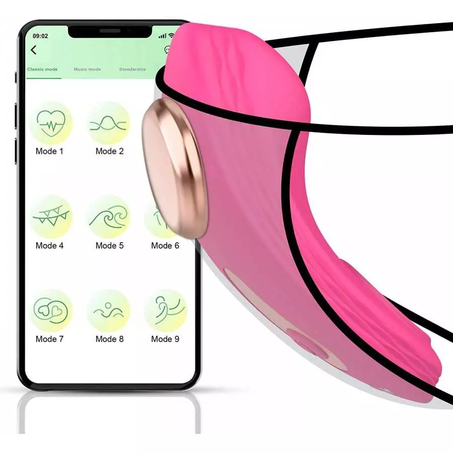 APP & Remote Control Wearable Vibrator Vibrating Panties with Magnetic Clip, Silicone Clitoral Vagina Stimulator Clit Nipple Tea APP & Remote Control Wearable Vibrator Vibrating Panties with Magnetic Clip, Silicone Clitoral Vagina Stimulator Clit Nipple Tea