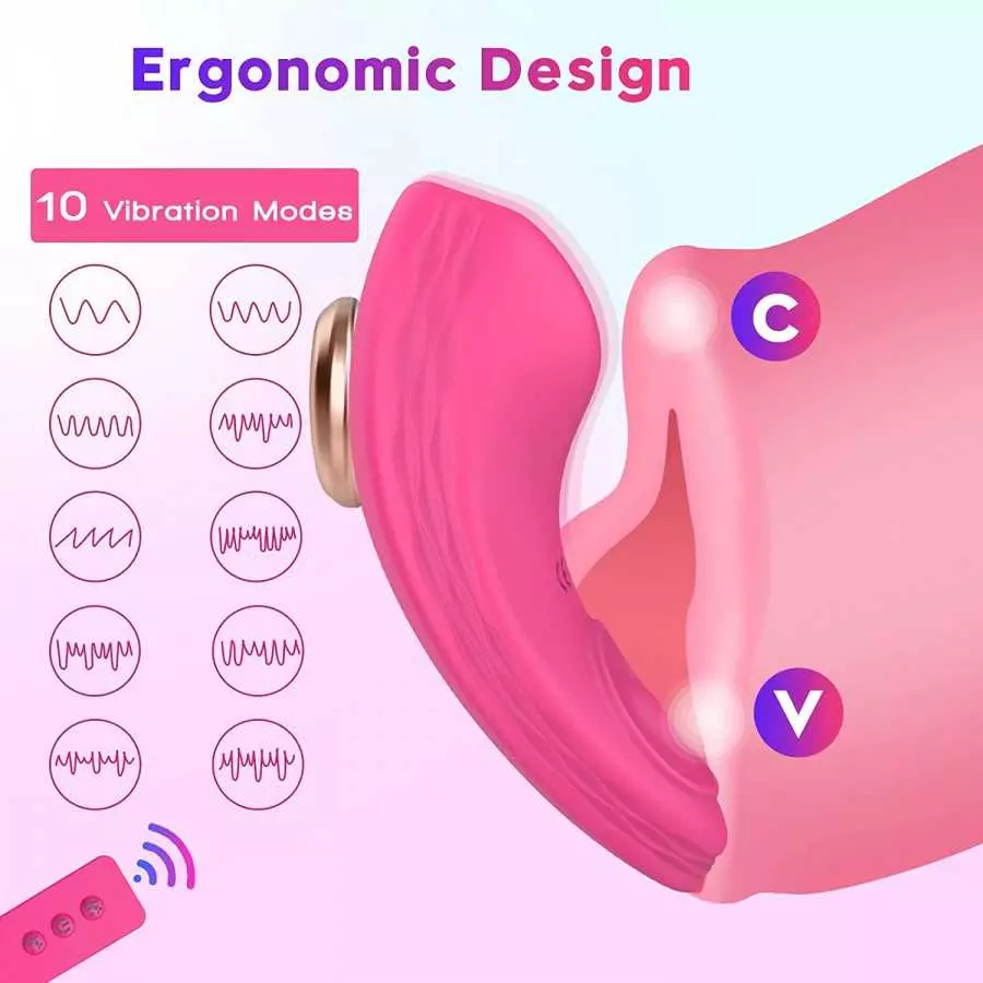 APP & Remote Control Wearable Vibrator Vibrating Panties with Magnetic Clip, Silicone Clitoral Vagina Stimulator Clit Nipple Tea