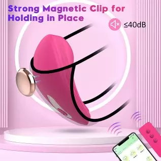 APP & Remote Control Wearable Vibrator Vibrating Panties with Magnetic Clip, Silicone Clitoral Vagina Stimulator Clit Nipple Tea