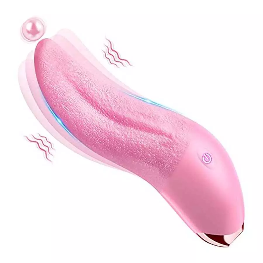 Clitoral Vibrator Sex Toy, EVYLEEN Tongue Licking Toy with 10 Vibration Modes, G Spot Vibrator Waterproof Adult Sex Toys for Wom