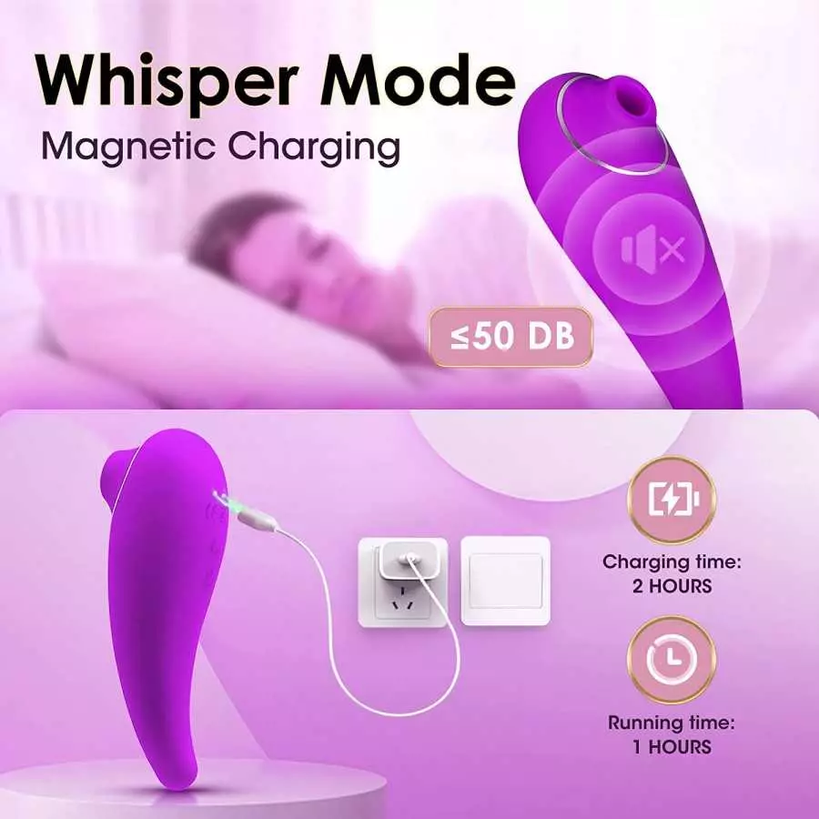 Clitoral Sucking Vibrator Sex Toys - Adult Toys Dildo Vibrating Sucking for Her Pleasure Toys for Women's Sex with 9 Suctions G-