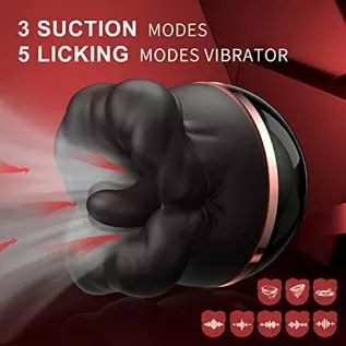 Rose Sex Toy for Woman, 2 in 1 Suction Licking Vibrator, Clitoral Stimulator Tongue Toy with 8 Modes, Female Nipple Clitoral Lic Rose Sex Toy for Woman, 2 in 1 Suction Licking Vibrator, Clitoral Stimulator Tongue Toy with 8 Modes, Female Nipple Clitoral Lic