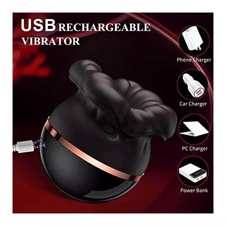 Rose Sex Toy for Woman, 2 in 1 Suction Licking Vibrator, Clitoral Stimulator Tongue Toy with 8 Modes, Female Nipple Clitoral Lic