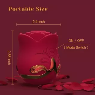 Tracy's Dog Rose Sucking Vibrator for Clit Nipple Stimulation, Adult Oral Sex Toys Stimulator for Women and Couple with 10 Sucti Tracy's Dog Rose Sucking Vibrator for Clit Nipple Stimulation, Adult Oral Sex Toys Stimulator for Women and Couple with 10 Sucti