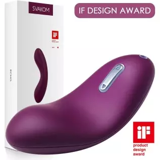 SVAKOM Echo Clitoral Vibrators for Women,Tongue-Shaped Female Vibrator Rechargeable Stimulator Stimulation Clit Dildo Adult Sex SVAKOM Echo Clitoral Vibrators for Women,Tongue-Shaped Female Vibrator Rechargeable Stimulator Stimulation Clit Dildo Adult Sex