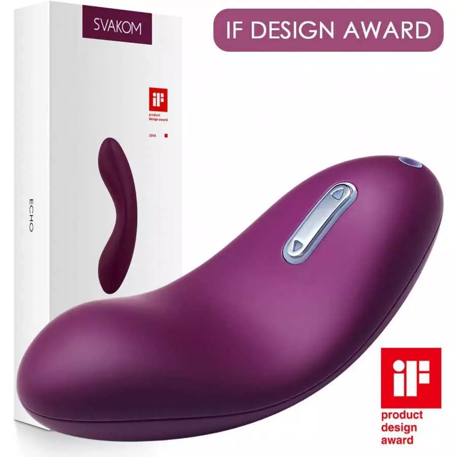 SVAKOM Echo Clitoral Vibrators for Women,Tongue-Shaped Female Vibrator Rechargeable Stimulator Stimulation Clit Dildo Adult Sex 