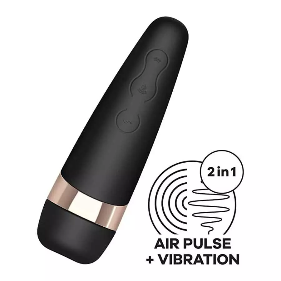 Satisfyer Pro 3+ Air-Pulse Clitoris Stimulating Vibrator - Non-Contact Clitoral Sucking Pressure-Wave Technology & Vibration, Wa