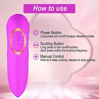 Vibrator Sex Toys Adult Toys for Women - Sucking Clitoral Rose Sex Toy with 8 Sucking and 5 Licking Modes Tongue Vibrators, G-sp Vibrator Sex Toys Adult Toys for Women - Sucking Clitoral Rose Sex Toy with 8 Sucking and 5 Licking Modes Tongue Vibrators, G-sp
