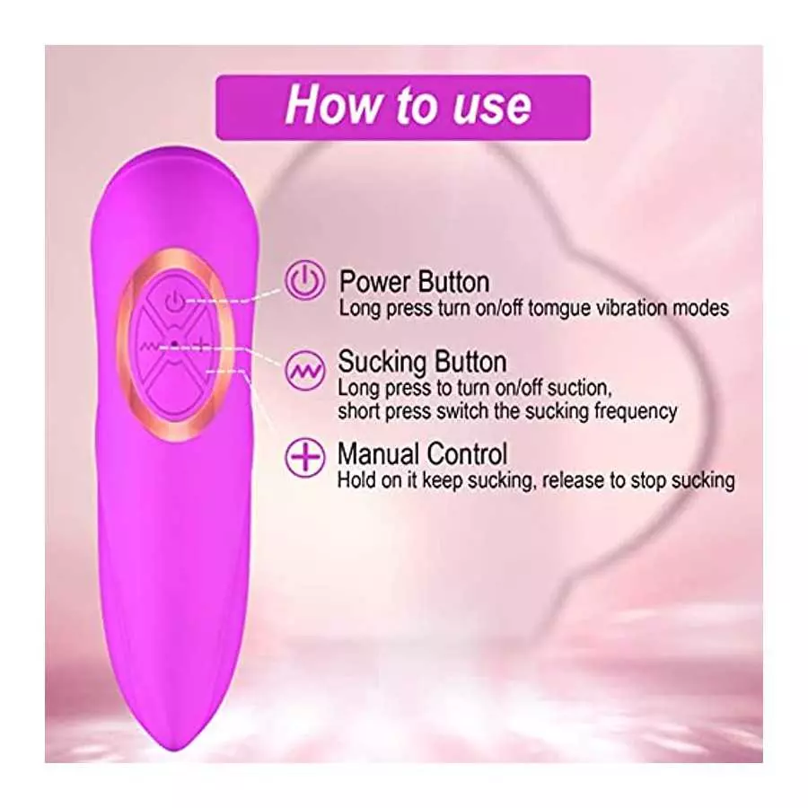 Vibrator Sex Toys Adult Toys for Women - Sucking Clitoral Rose Sex Toy with 8 Sucking and 5 Licking Modes Tongue Vibrators, G-sp