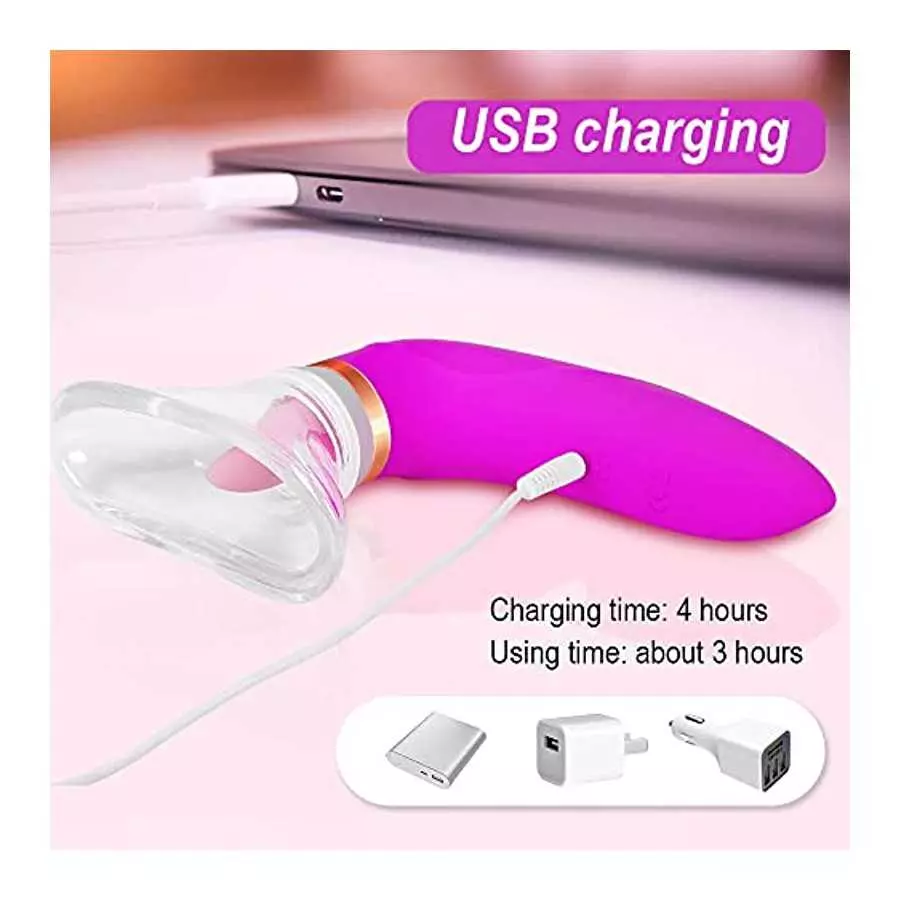 Vibrator Sex Toys Adult Toys for Women - Sucking Clitoral Rose Sex Toy with 8 Sucking and 5 Licking Modes Tongue Vibrators, G-sp