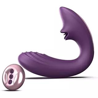  Clitoral Licking Vibrator for Clit G Spot Stimulation, Remote Control Adult Sex Toys with 7 Licking and 10 Vibration
