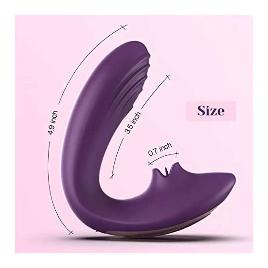 Tracy's Dog Clitoral Licking Vibrator for Clit G Spot Stimulation, Remote Control Adult Sex Toys with 7 Licking and 10 Vibration