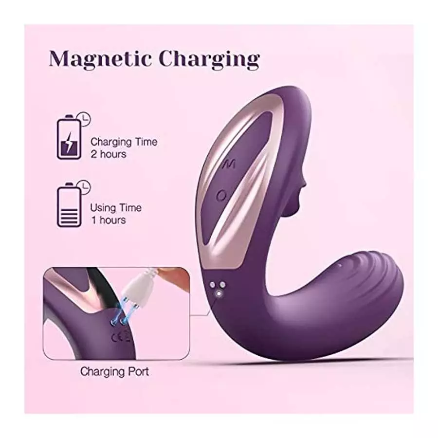 Tracy's Dog Clitoral Licking Vibrator for Clit G Spot Stimulation, Remote Control Adult Sex Toys with 7 Licking and 10 Vibration