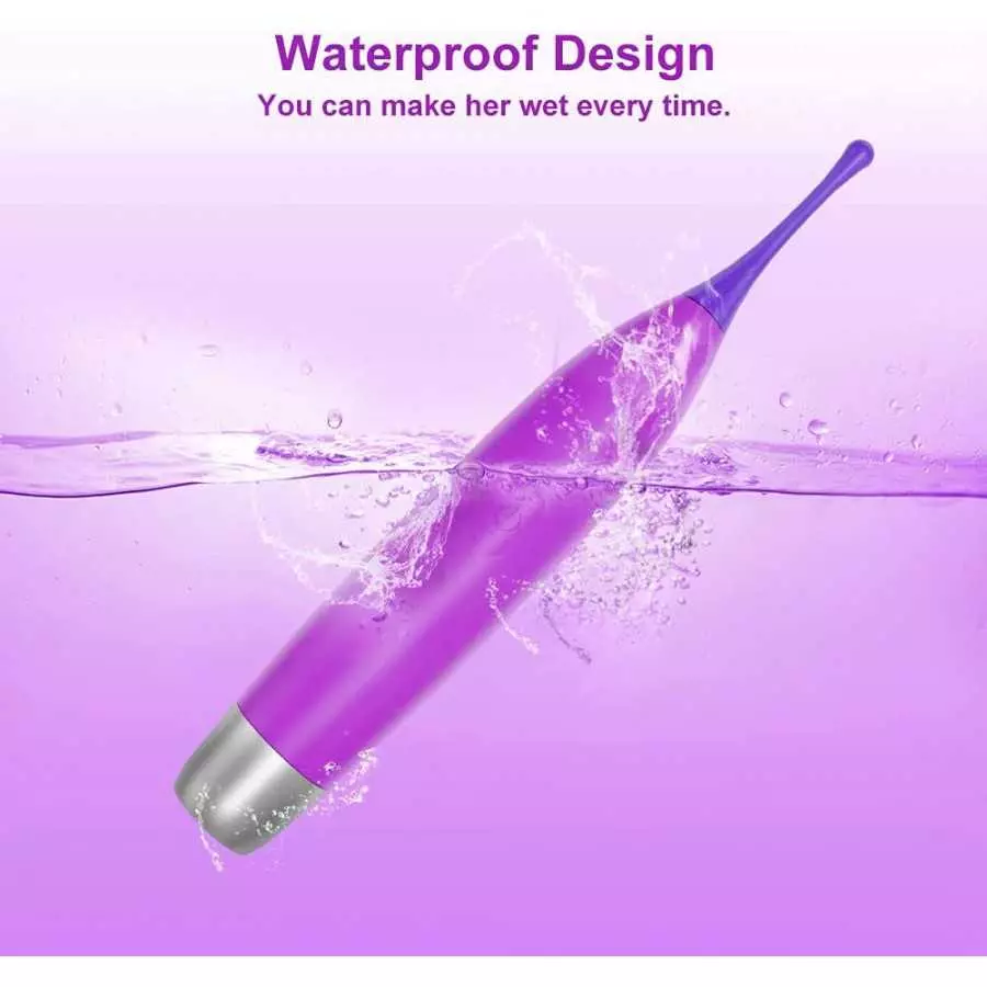 High-Frequency G-spot Clitoral Nipples Vibrator - Adorime Powerful Vaginal Nipple Clitoris Stimulator, Splashproof Rechargeable