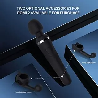 LOVENSE Domi 2 Wand Massager for Women/Men, Classic Vibrator Wand, Powerful & Quiet Stimulator with Dual Rotating Head, Bluetoot LOVENSE Domi 2 Wand Massager for Women/Men, Classic Vibrator Wand, Powerful & Quiet Stimulator with Dual Rotating Head, Bluetoot