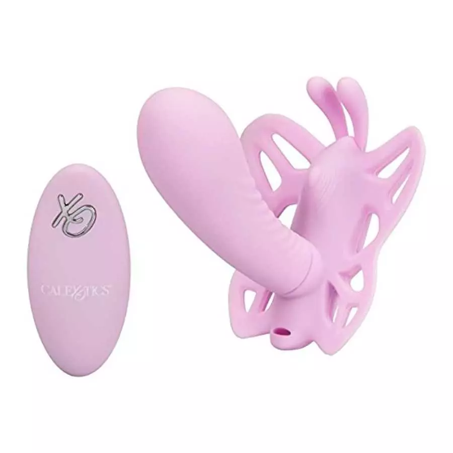 CalExotics Venus Butterfly Silicone Remote Venus G – Hands Free Strap On Personal Massager Probe with Controller – Waterproof Ad CalExotics Venus Butterfly Silicone Remote Venus G – Hands Free Strap On Personal Massager Probe with Controller – Waterproof Ad