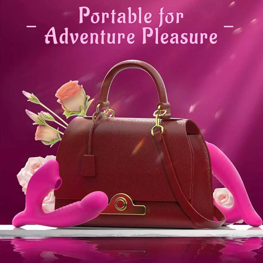 Vibrator Women Sex Toys - 5 Licking & 10 Vibrating Modes G Spot Vibrator Adult Toy, Thrusting Vibrator Dildo Clitoral Stimulator