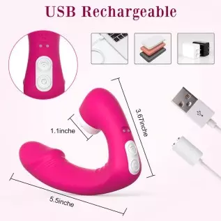Adorime Vibrating G-spot Clitoris Licking Vibrator - Realistic Dildo Clitoral Vaginal Stimulator Adult Toys with 3 Licking & 9 V Adorime Vibrating G-spot Clitoris Licking Vibrator - Realistic Dildo Clitoral Vaginal Stimulator Adult Toys with 3 Licking & 9 V