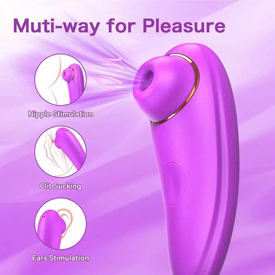 Clitoral Sucking Vibrator Toy,Clit Stimulator with 9 Suction 3 Intensity Modes Adult Dildo Sex Toys & Games for Women Nipple Ple