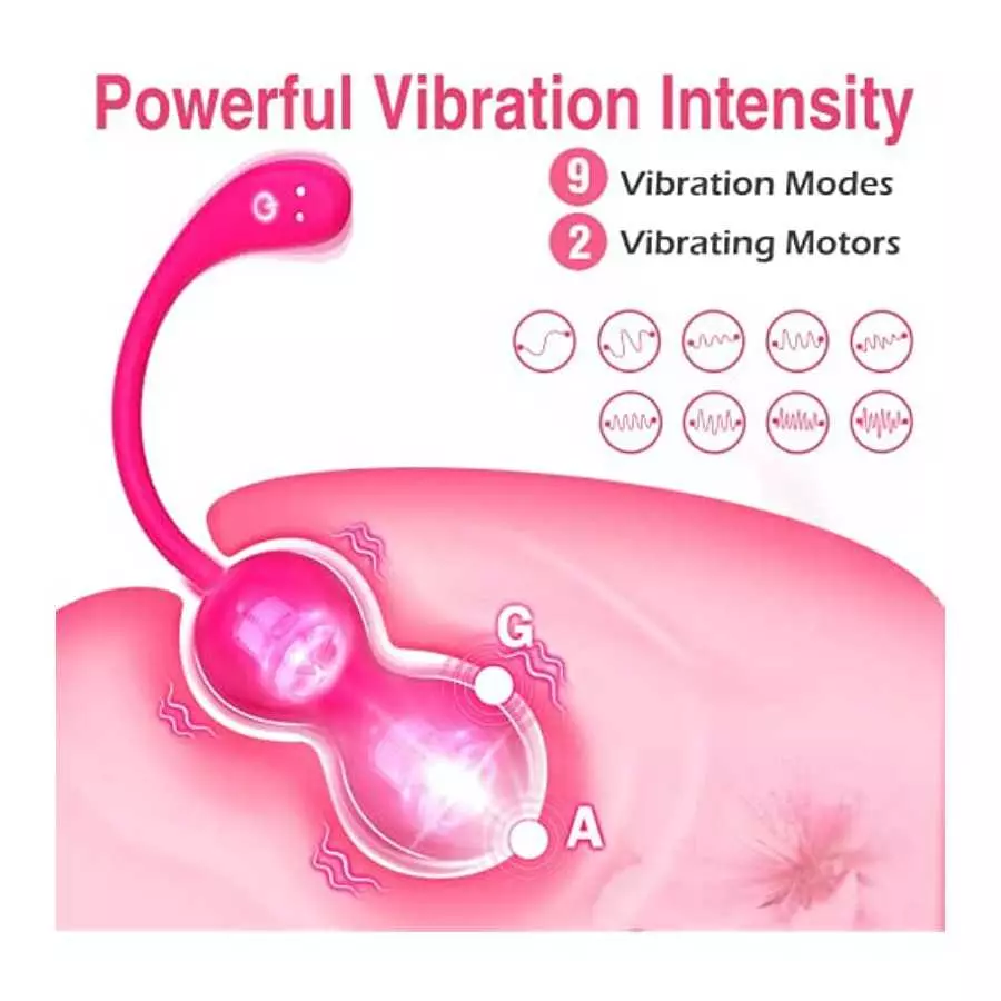 Bullet Vibrator - Vibrators Kegel Exercise Products for Women with 9 Vibrations APP Remote Control Adult Sex Toys for Women Plea