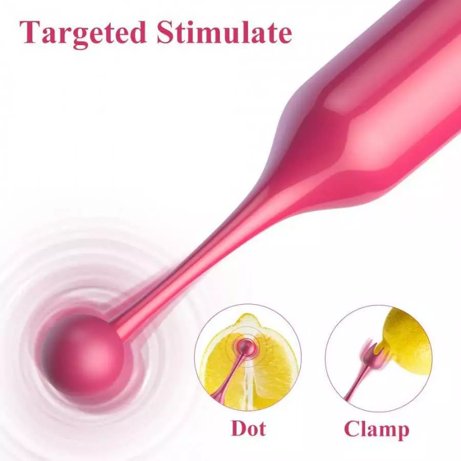 High-Frequency G Spot Clitoral Vibrator for Women - Adorime Super Powerful Mini Clitoris Stimulator with 10 Vibration Modes, Rec