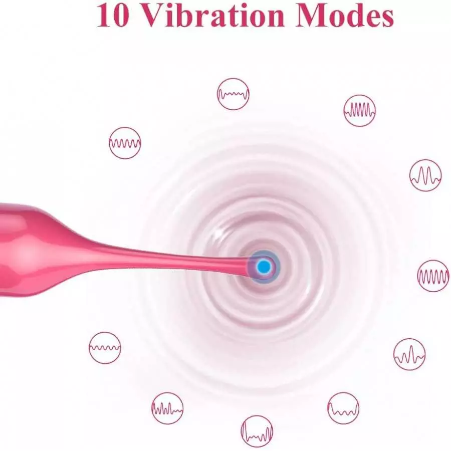 High-Frequency G Spot Clitoral Vibrator for Women - Adorime Super Powerful Mini Clitoris Stimulator with 10 Vibration Modes, Rec