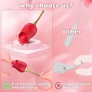 Rose Sex Stimulator for Women, EVYLEEN Rose Toy with 10 Thrusting & Vibration Modes, Rose Toy Vibrator for Women with Thrusting Rose Sex Stimulator for Women, EVYLEEN Rose Toy with 10 Thrusting & Vibration Modes, Rose Toy Vibrator for Women with Thrusting