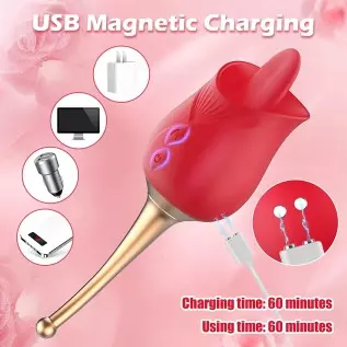 Rose Sex Stimulator for Women, EVYLEEN Rose Toy with 10 Thrusting & Vibration Modes, Rose Toy Vibrator for Women with Thrusting Rose Sex Stimulator for Women, EVYLEEN Rose Toy with 10 Thrusting & Vibration Modes, Rose Toy Vibrator for Women with Thrusting