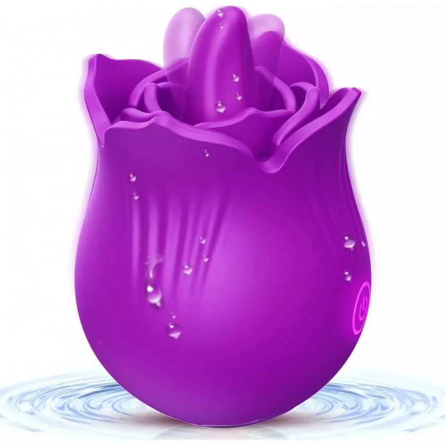 Rose Toys Vibrator for Women, Tongue Licking Clitoral Vibrator with 9 Stimulating Modes, Swing Vibrating Tongue Vibrator Nipple Rose Toys Vibrator for Women, Tongue Licking Clitoral Vibrator with 9 Stimulating Modes, Swing Vibrating Tongue Vibrator Nipple