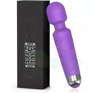 FORESTLANG Rechargeable Personal Massager - 20 Patterns & 8 Speeds, Vibrator for Her Pleasure, Quiet & Small Vibrator(Pink)