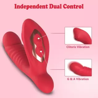 Clitoral G Spot Vibrator for Double Stimulation, Sex Stimulator for Women with 10 Powerful Vibrating Rechargeable Vagina Nipples Clitoral G Spot Vibrator for Double Stimulation, Sex Stimulator for Women with 10 Powerful Vibrating Rechargeable Vagina Nipples
