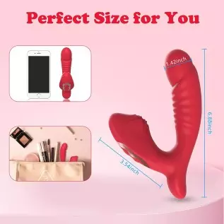 Clitoral G Spot Vibrator for Double Stimulation, Sex Stimulator for Women with 10 Powerful Vibrating Rechargeable Vagina Nipples Clitoral G Spot Vibrator for Double Stimulation, Sex Stimulator for Women with 10 Powerful Vibrating Rechargeable Vagina Nipples