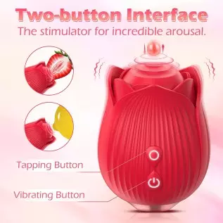 Rose Sex Stimulator for Women, SENSIVO Adult Sex Toys for Womens Sex Pleasure, Rose Toy Vibrator with 9 Licking & Vibrating Mode Rose Sex Stimulator for Women, SENSIVO Adult Sex Toys for Womens Sex Pleasure, Rose Toy Vibrator with 9 Licking & Vibrating Mode