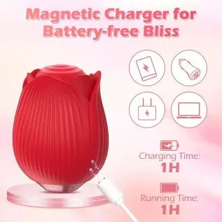Rose Sex Stimulator for Women, SENSIVO Adult Sex Toys for Womens Sex Pleasure, Rose Toy Vibrator with 9 Licking & Vibrating Mode Rose Sex Stimulator for Women, SENSIVO Adult Sex Toys for Womens Sex Pleasure, Rose Toy Vibrator with 9 Licking & Vibrating Mode