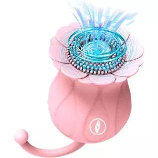 Rose Sex Toy - Adult Sex Toys for Women Vibrators, Rose Sex Stimulator for Women Sucking Nipple Clit Sucker with 10 Tapping & Su