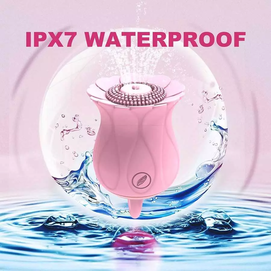 Rose Sex Toy - Adult Sex Toys for Women Vibrators, Rose Sex Stimulator for Women Sucking Nipple Clit Sucker with 10 Tapping & Su
