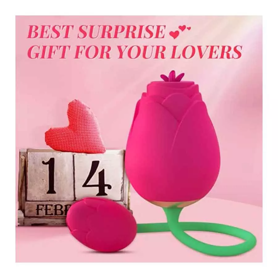 G Spot Vibrators Sex Toys, Adult Toys Vibrator Rose Sex Stimulator for Women, Rose Sex Toy Dildo with 10 Vibrating 5 Tapping Mod