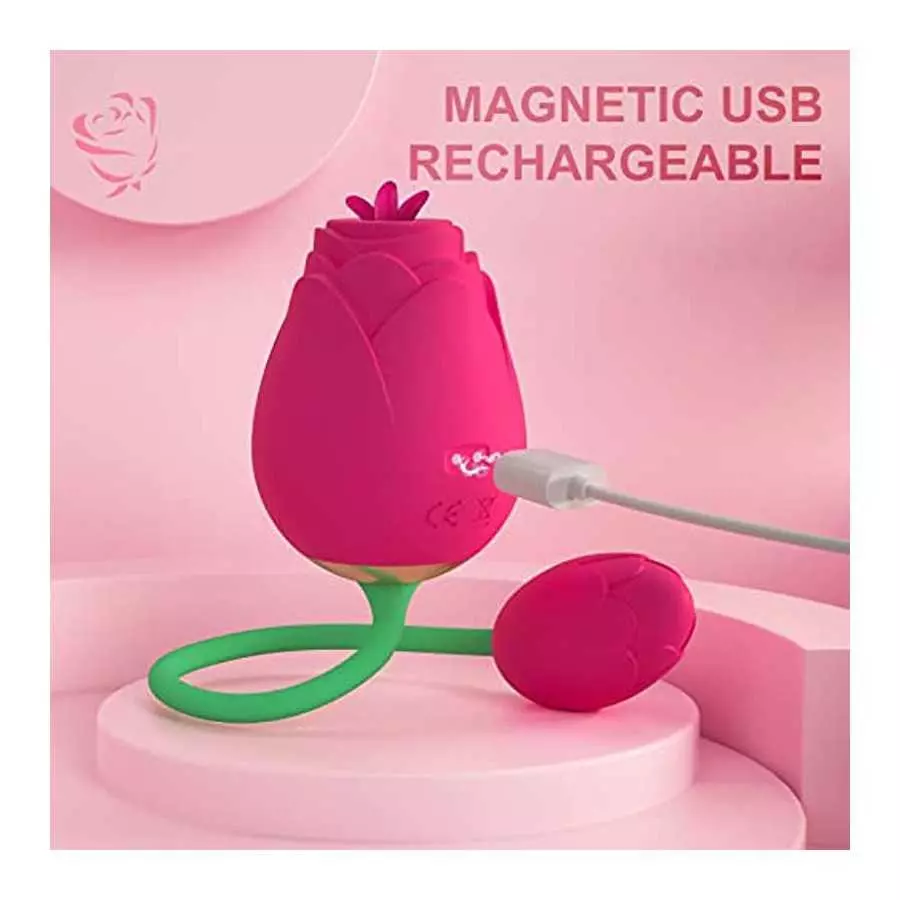 G Spot Vibrators Sex Toys, Adult Toys Vibrator Rose Sex Stimulator for Women, Rose Sex Toy Dildo with 10 Vibrating 5 Tapping Mod