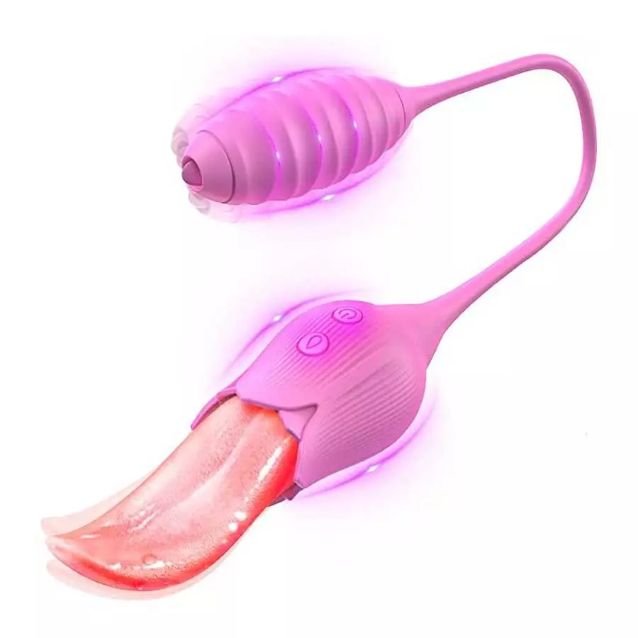 Clitoral Vibrator, Tongue Licking Sex Toy, Realistic high Simulation Tongue Blowjob Toys,2 in 1 Upgrade Sex Stimulator for Women Clitoral Vibrator, Tongue Licking Sex Toy, Realistic high Simulation Tongue Blowjob Toys,2 in 1 Upgrade Sex Stimulator for Women