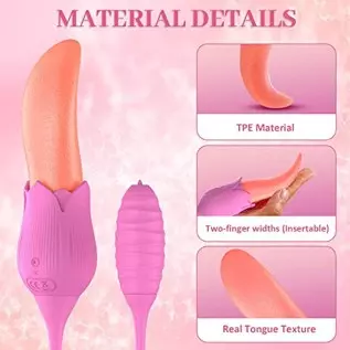 Clitoral Vibrator, Tongue Licking Sex Toy, Realistic high Simulation Tongue Blowjob Toys,2 in 1 Upgrade Sex Stimulator for Women Clitoral Vibrator, Tongue Licking Sex Toy, Realistic high Simulation Tongue Blowjob Toys,2 in 1 Upgrade Sex Stimulator for Women