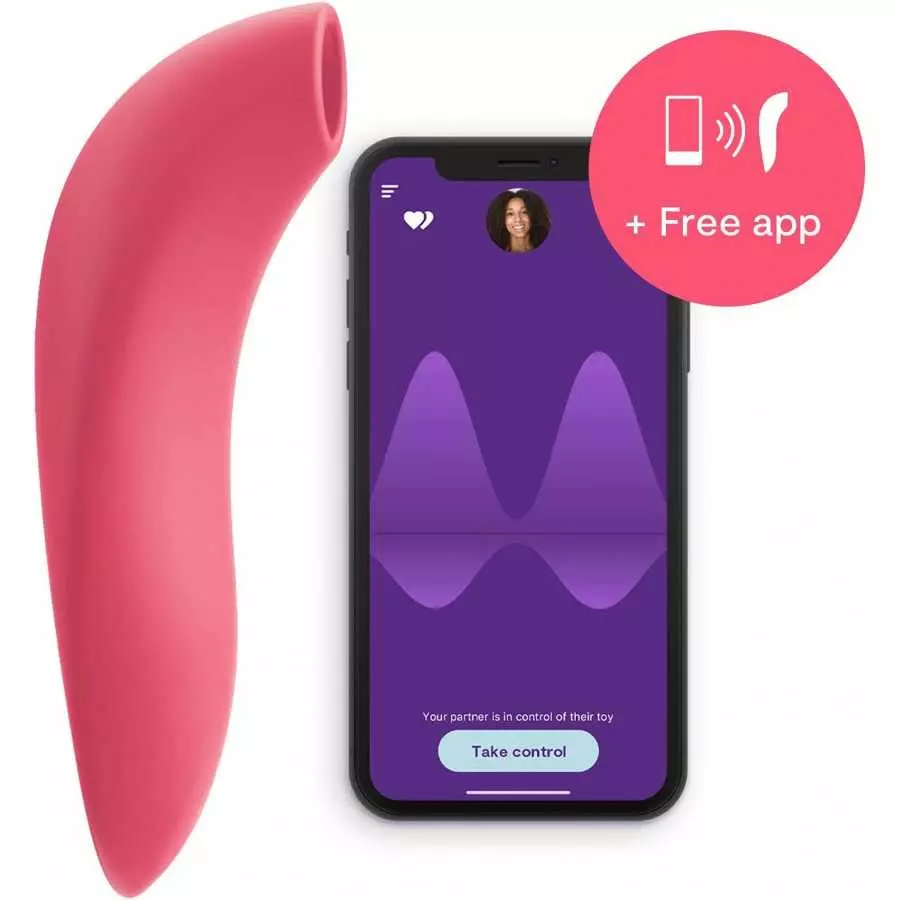 We-Vibe Melt Clitoral Sucking Vibrator Clit Massaging App Controlled Smart Toy, Midnight Blue